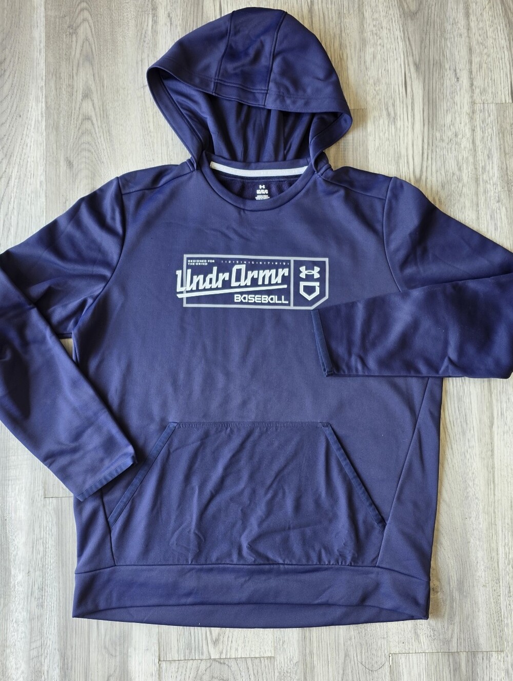 Under Armour Men’s Baseball Graphic Fleece Hoodie Navy Large